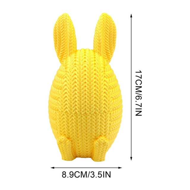 Impresión Pascua Llenado de Ornamento Plástico 6.7x3.5In, para Decoraciones de Pascua Huevos Conejo Conejo Forma Festiva Pantalla Manto Mesa Regalo