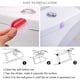 thumbnail image 5 of Toystoory Cerradura de la puerta Almohadilla protectora Anti-colisión Autoadhesivo Manija blanda A prueba de golpes Palo de pared Hogar Esencial Type1 NO1, 5 of 6