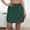 Green, variant on Women's Linen Pencil Skirts Chiffon Pants Women Stretch Belt Skirt String Button Pockets White 2X