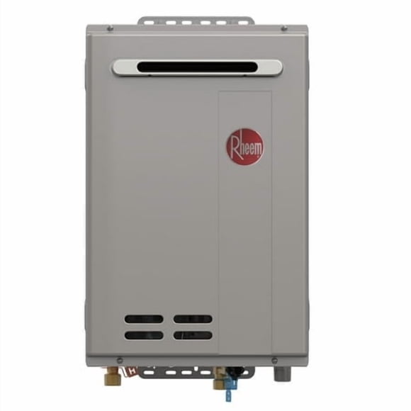 Rheem Rtg-70Xln-3 High Efficiency Non-Condensing Outdoor Tankless Natural Gas Water Heater, 7.0 Gpm, Gray