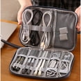 thumbnail image 1 of WREESH Charging Cable Storage Bag Mobile Power Box Travel Bag Portable Data Cable Digital Accessories Bag Headphone Bag, 1 of 8