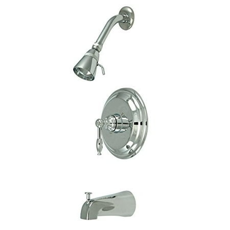 Kingston Brass gKB2631KL Baignoire de Chevalier et Robinet de Douche, chrome
