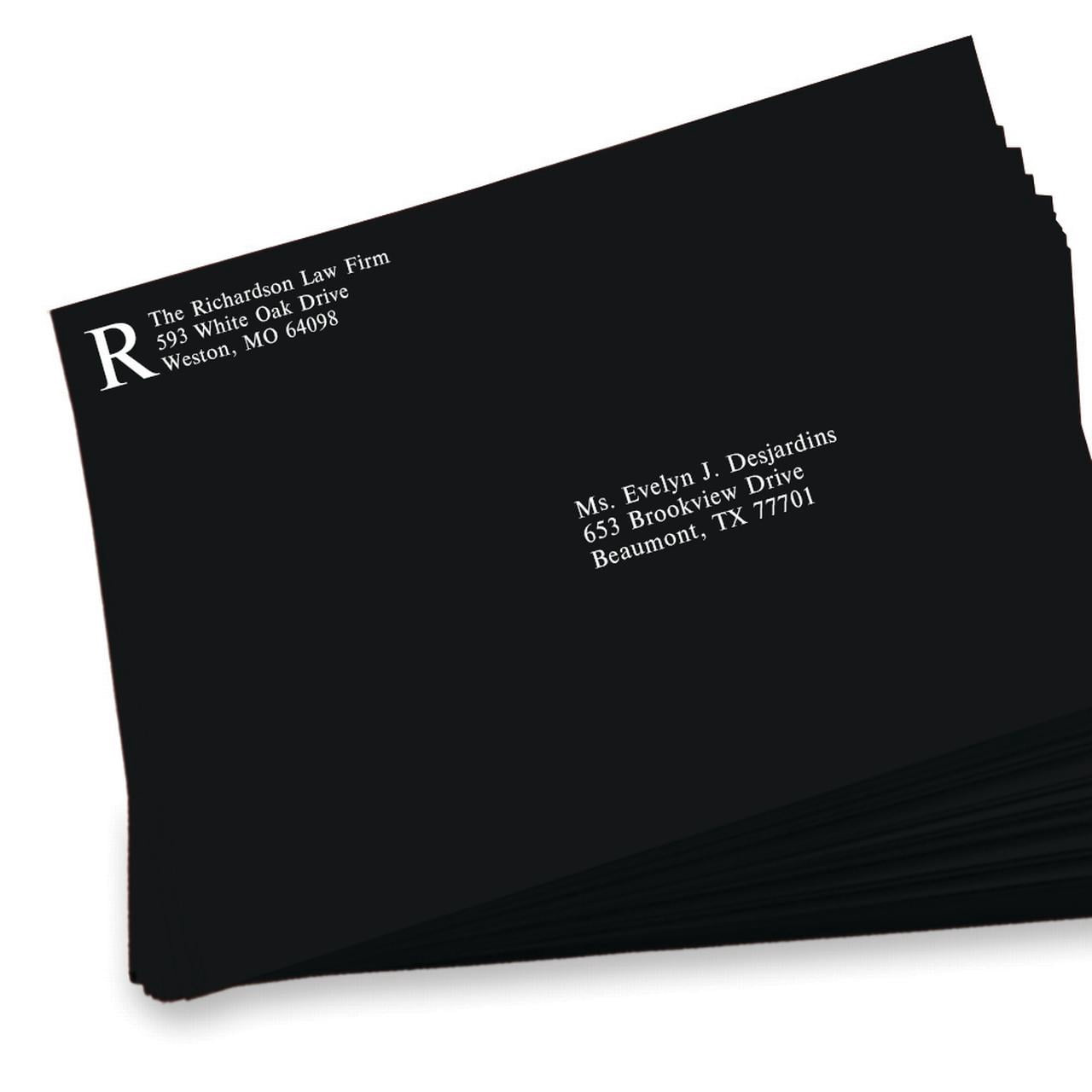 JAM Paper, 9 x 12 Open End Catalog Envelopes With Clasp Closure, Smooth Black, Bulk 500 Per Pack