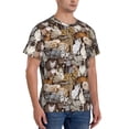 thumbnail image 2 of Qekee Cut Cats Classic Fit T-Shirt Men's Shirt Men's Tight Short Sleeves for Exercise, Running, Mountaineering - Cut Cats, 2 of 9