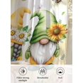 thumbnail image 6 of Sheer Curtains 54 Inch Length, Yellow Sunflowers Semi Sheer Curtains Light Filtering Window Treatment, Spring Gnomes Hydrangea Daisy Plants Privacy Voile Drapes for Living Room Bedroom 52x54 Inch, 6 of 7
