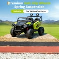 thumbnail image 3 of CazToi Voiture UTV Électrique 24V 2 Places avec Télécommande 3 Vitesses Bluetooth Lumières LED Suspension 4 Roues, 3 of 7