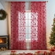 thumbnail image 5 of Decoraciones de la Ventana de Navidad Navidad 140x100cm / 55.1x39.4 Pulgadas 2 Exquisitas Cortinas de Estilo Navideño para la Decoración Navideña, Cubriendo las Ventanas con Abrigos Navideños, 5 of 7