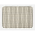 thumbnail image 1 of Abstract Bath Mat, Continuous Forms of Intertwined Stripes and Flowers Print on Plain Backdrop, Plush Bathroom Decor Mat with Non Slip Backing, 29.5" X 17.5", White Dark Tan, by Ambesonne, 1 of 2