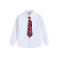 thumbnail image 2 of LYMAYTER 2-16Y Toddler Boys Long Sleeve Dress Shirts Kids Classic Solid Formal Casual Uniform Shirts, 2 of 8