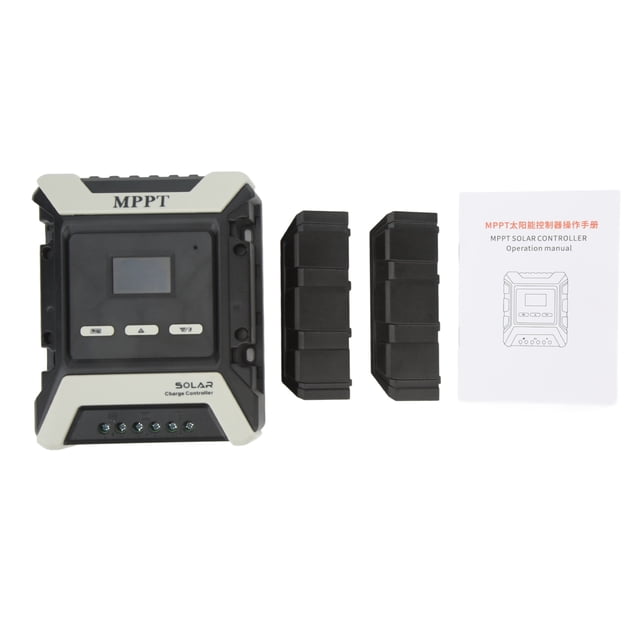 Controlador de carga solar con pantalla LCD MPPT 10A 12-80V para una eficiencia de carga óptima del panel