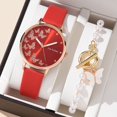 thumbnail image 1 of 6pcs Reloj De Pulsera + Conjunto De Cuello + Relojes De Mujer Señora Cuarzo Casual Mariposa Diamante Gao Jiahui unisex, 1 of 2