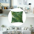thumbnail image 5 of nygtbtfer  Throw Pillow Cover Banana Leaves  Fashion Fresh Nature Tropical Tree Green Square Pillow Case Cushion Cover for Father's Day Home Car Decorative  Linen White, 5 of 7