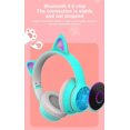 thumbnail image 3 of Auriculares Para Juegos Con Oreja De Gato Luz Rgb Plegable, 3 of 8