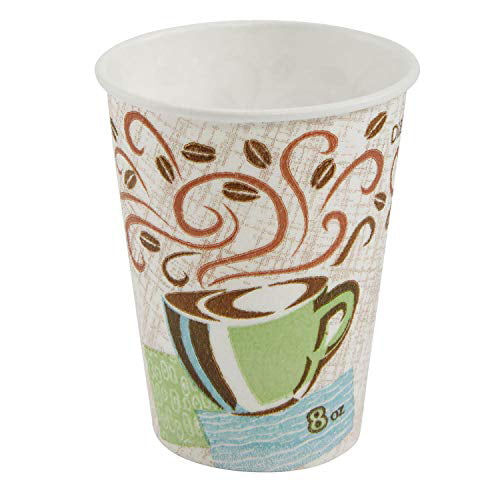 Dixie PerfecTouch 8 oz Insulated Paper Hot Coffee Cup by GP PRO Georgia-Pacifi 