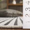 thumbnail image 5 of SAFAVIEH Cape Cod Rowina Wavy Striped Area Rug, Ivory/Charcoal, 9' x 12', 5 of 11