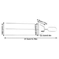 thumbnail image 3 of 3-Prong BBQ Skewers Semi-Automatic Grilling Fork Stainless Steel Barbecue Skewers Sliding Meat Fork for Outdoor Grilling Camping Heavy Duty Reusable Tools, 3 of 9