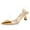 Gold, variant on XYD Women Clear Pointed Toe Slip On Slingbacks Pumps Metal Flared Low Heel Sandals Wedding Party Shoes Size 7 Gold