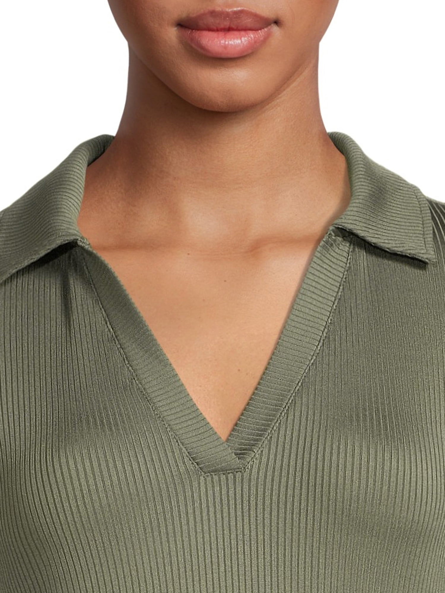 No Boundaries Juniors' Cap Sleeve Polo Bodysuit