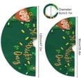 thumbnail image 3 of Coolnut St. Patrick's Day Tree Skirt Home Decoration Large Round Lucky Clover Christmas Tree Skirt for Holiday Party Home Christmas Day Ornaments36", 3 of 6