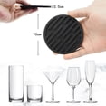 thumbnail image 2 of Drink Coasters with Holder, Set of 6 Silicone Coasters Tabletop Protection for Any Table Type, (Black), 2 of 5