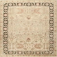 thumbnail image 1 of Ahgly Company Machine Washable Indoor Square Traditional Khaki Gold Area Rugs, 9' Square, 1 of 7