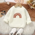 Baby Girl Clothes Toddler Kids Boys Rainbow Long Sleeve Sweaters Warm