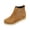 Brown, variant on Womens Chelsea Wedge Boots Elastic Platform Lug Sole Slip on Wedge Ankle Booties Casual Non Slip Fall Winter Walking Shoes
