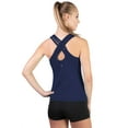 thumbnail image 1 of Liakada Dancewear Supportive Braided Tank Top with Integrated Bra Shelf Liner Dance, Gym, Yoga, Cheer!, 1 of 2
