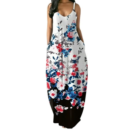 

Avamo Nightgowns for Womens Sleeveless Casual Nightshirts Sleepwear Lounge Strappy Vest Cami Shirts Dress