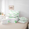 thumbnail image 6 of Manfei Cute Bowtie Polkadot 7-Piece Twin Bedding,Green Dreamy Bowknot Bedding Comforter Set,Polkadot Reversible, 6 of 7