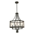 thumbnail image 4 of Westinghouse Westinghouse Lighting 6368400 Belle View Four-Light Indoor Chandelier, Oil Rubbed Bronze Finish with Highlights and Clear Seeded Glass, 4 of 4