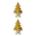 thumbnail image 2 of facefd 1/2/3 Tabletop Christmas Tree Light Artificial Xmas Decortaion Lighting Batter Operated Glow Gift Dining Table Home Ornament Set Gold 2PCS, 2 of 6