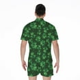 thumbnail image 2 of Watercolor Saint Patrick'S Day Short Sleeve Men'S Rompers, Irish St. Patrick'S Day Casual Summer Jumpsuits Outfit, 2 of 4