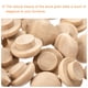 thumbnail image 3 of Tapones de madera, paquete de 50, 13 x 8 mm - Tapones de botón de madera de haya, cubiertas de agujeros de tornillo para escaleras, sillas y manualidades, 3 of 6