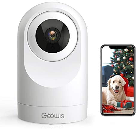 Security Camera Indoor, Goowls WiFi Camera for Home Security 1080P Pan