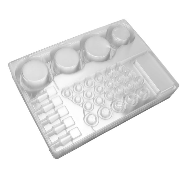 Plateau de Pigment, 24pcs Plaque d'Encre Multifonction Portable pour la Boutique