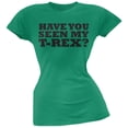 thumbnail image 1 of Jurassic - Have You Seen My T-Rex Green Juniors Flip-up T-Shirt, 1 of 1
