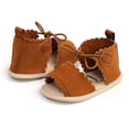 thumbnail image 3 of FDDMis Baby Shoes 12-18 Months Baby Size 3 White Baby Ballerina Shoes for Girls 4-6 Girls Size 10 Shoes Boys Shoes Size Little Kid Fancy Shoes, Brown 0-6 Months, 3 of 9