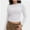 White, variant on Women’s Basic Skinny Crop Top Tee Shirt Short Sleeve Workout Round Neck Cropped Tshirt
