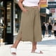 thumbnail image 2 of Pantalones Capri de Mujer Más Tamaño de Lino Recortado Suelto Ajuste Casual Capris para Verano Primavera Diario de la Playa, 2 of 7