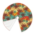 thumbnail image 3 of Salouo Colorful Hawaii Palms Christmas Tree Skirt 30" Farmhouse Christmas Decorations Snowman Xmas Tree Skirt Tree Mat for Holiday Party Decor, 3 of 8