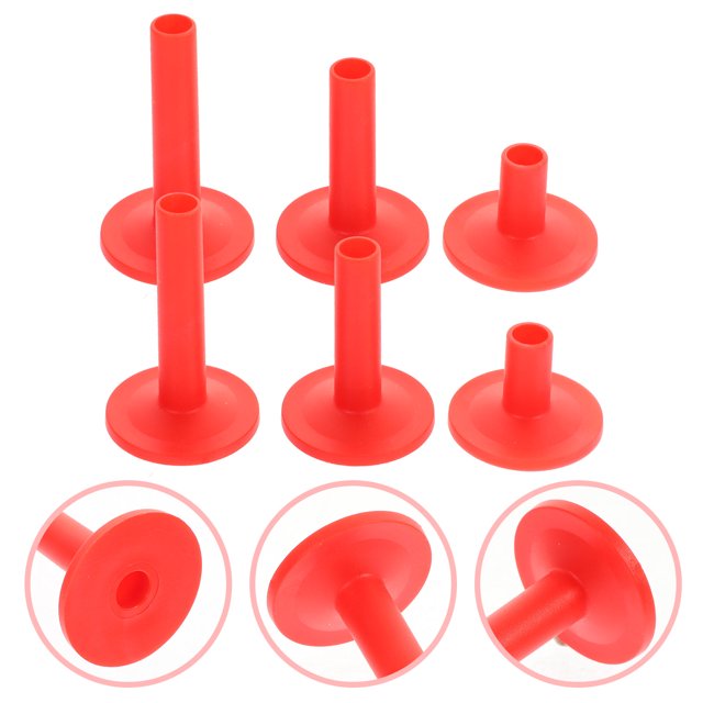 OULII 12 Pcs Manchons de Support Cymbale Plastique Rouge pour Réduire la Friction et l'Usure