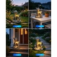 thumbnail image 3 of Yinghao 9.8" Solar Cat Resin Garden Statues Outdoor Lights with Lanterns Waterproof Animal Figurine Outside Decorations for Yard Ornaments Unique Gift, 3 of 9