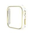 thumbnail image 2 of Compatible for Apple Watch Case Series 3/2/1 38mm [NO Screen Protector], Hard PC Plating Bumper Frame Shockprooof Lightweight Protective Case Cover for iWatch Series 3/2/1 38mm, White/Gold, 2 of 10
