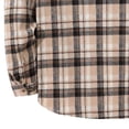 thumbnail image 5 of Kids Jackets Boys Dqueduo Men's Flannel Plaid Hooded Long Sleeve Button Front Casual Shirt Jacket, Multiple Styles Khaki XL, 5 of 6