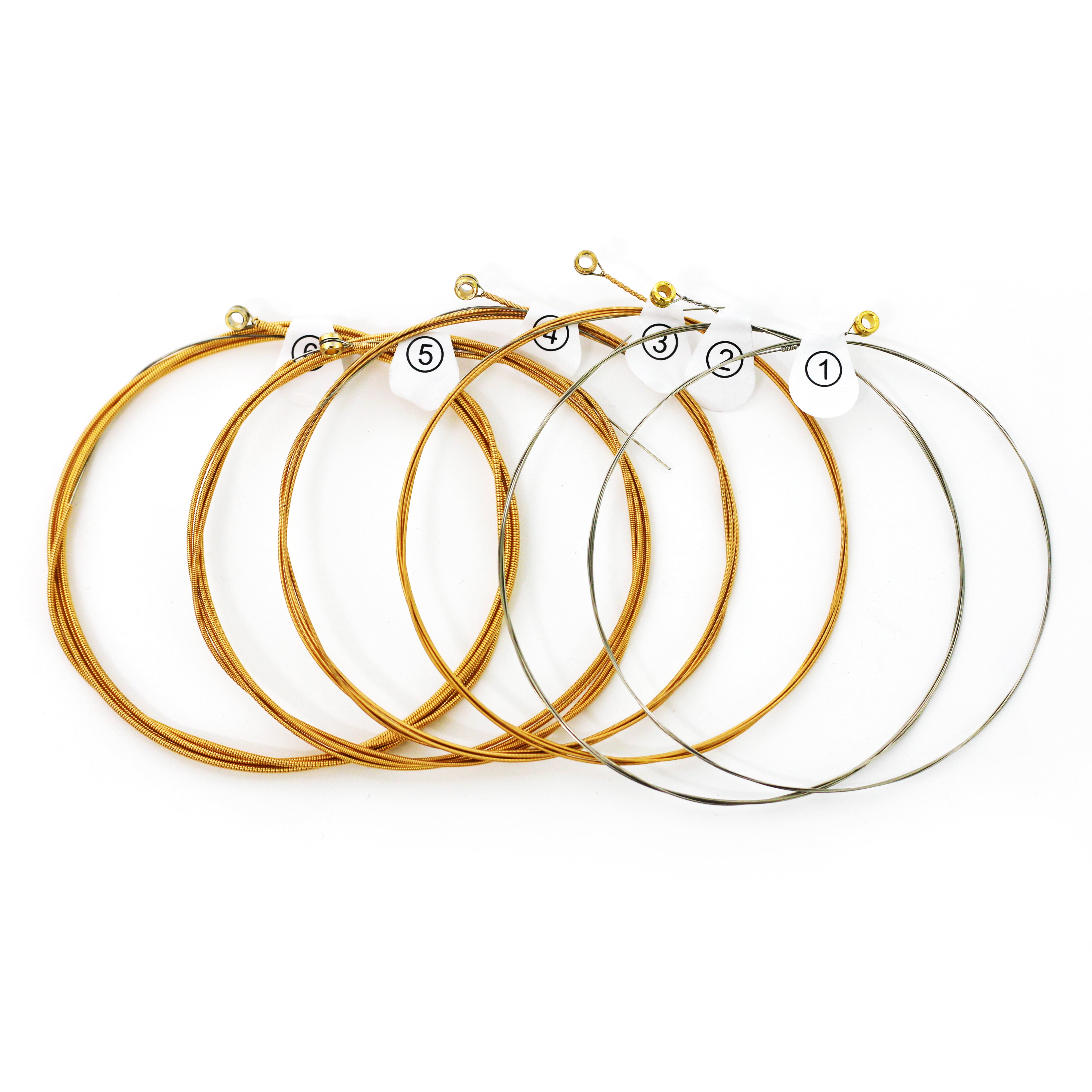 Ziko Acoustic Guitar Strings 10-48 Hex High-Carbon Steel and 90/10 Phosphor Bronze  9 Pack Set