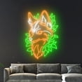 thumbnail image 3 of Handmadetneonsign Fox Neon Sign, Fox Animal Wall Decor, Fox Nature Wild Life Wall Decor, 3 of 5