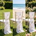 thumbnail image 6 of Fresh 3D Embroidery Floral Sheer Table Runner Polyester Lightweight Draping Table Flag Home Wedding Party Soft Furnishing, 6 of 6