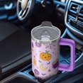 thumbnail image 5 of 30 oz Halloween Pumpkin Skeleton Bat Tumbler Insulated Stainless Tumbler, Spooky Witch Coffee Cup Water Bottle, Holiday Gift Mug, 5 of 5