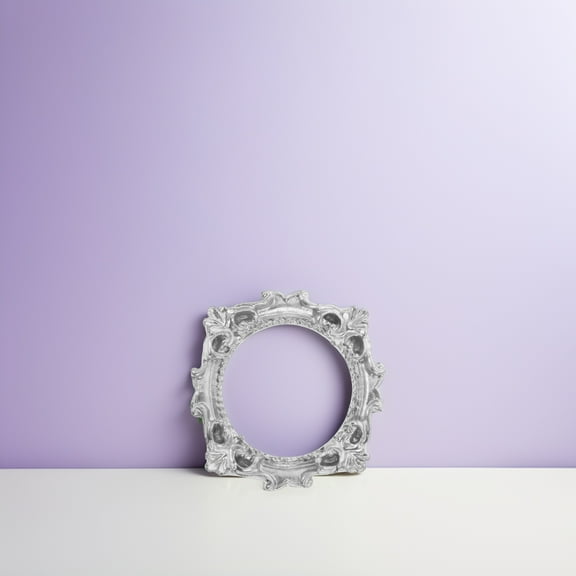 UPGRATOR 4Pcs Mini Picture Frames in Silver Color for and Craft Enthusiasts